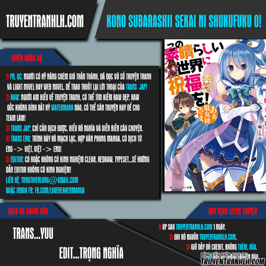 Kono Subarashii Sekai Ni Shukufuku O Chap 20 - Next Chap 21
