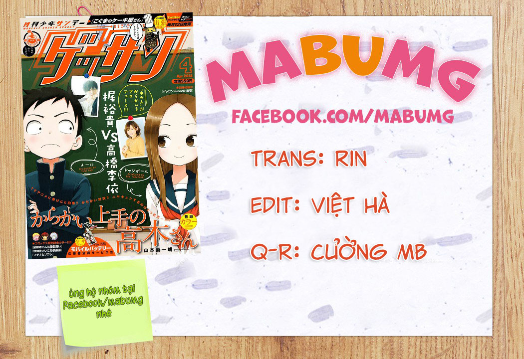 Nhất Quỷ Nhì Ma, Thứ Ba Takagi Chap 83 - Next Chap 84