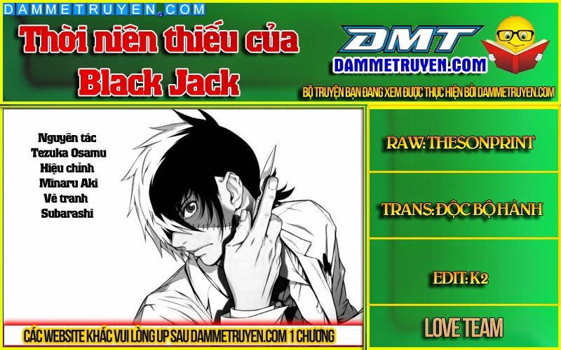 Thời Niên Thiếu Của Black Jack Chap 4 - Next Chap 5