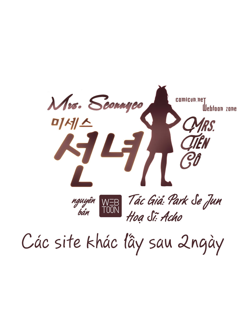 Mrs. Seonnyeo Chap 26 - Next Chap 27