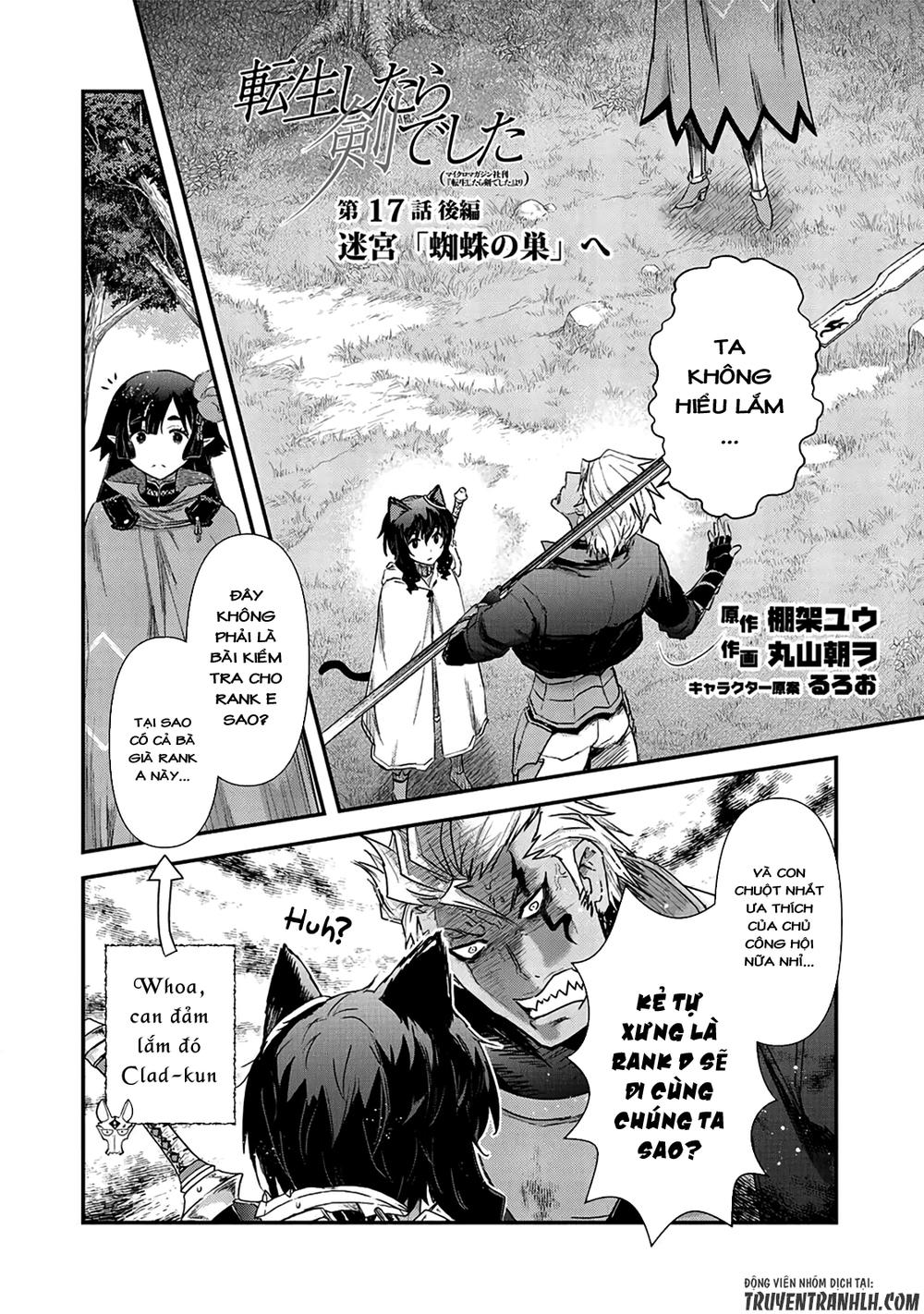 Chuyển Sinh Thành Kiếm Chap 17 - Next Chap 18