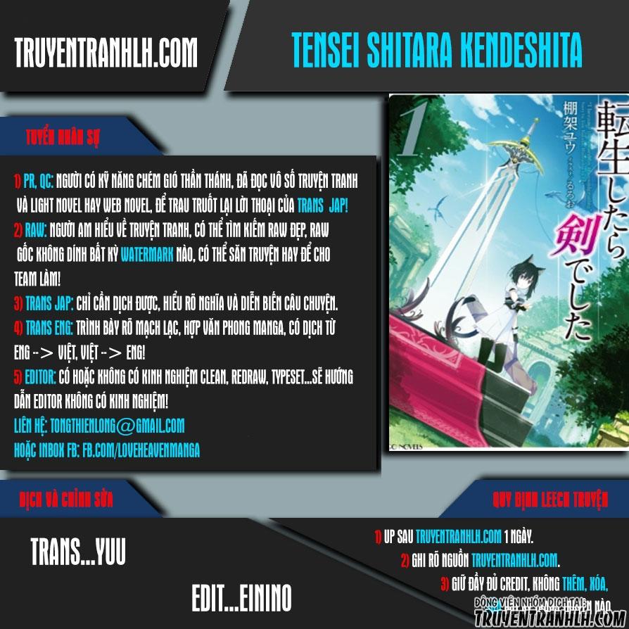 Chuyển Sinh Thành Kiếm Chap 2 - Next Chap 3