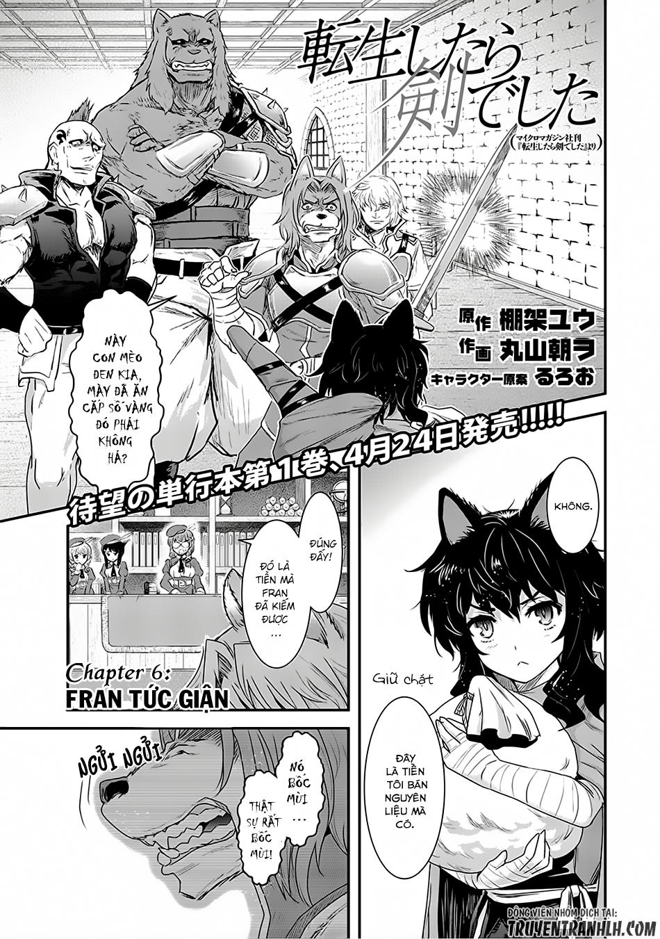 Chuyển Sinh Thành Kiếm Chap 6 - Next Chap 7