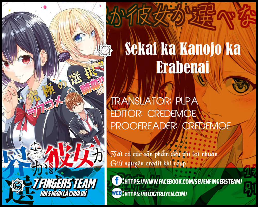 Sekai Ka Kanojo Ka Erabenai Chap 20 - Next Chap 21