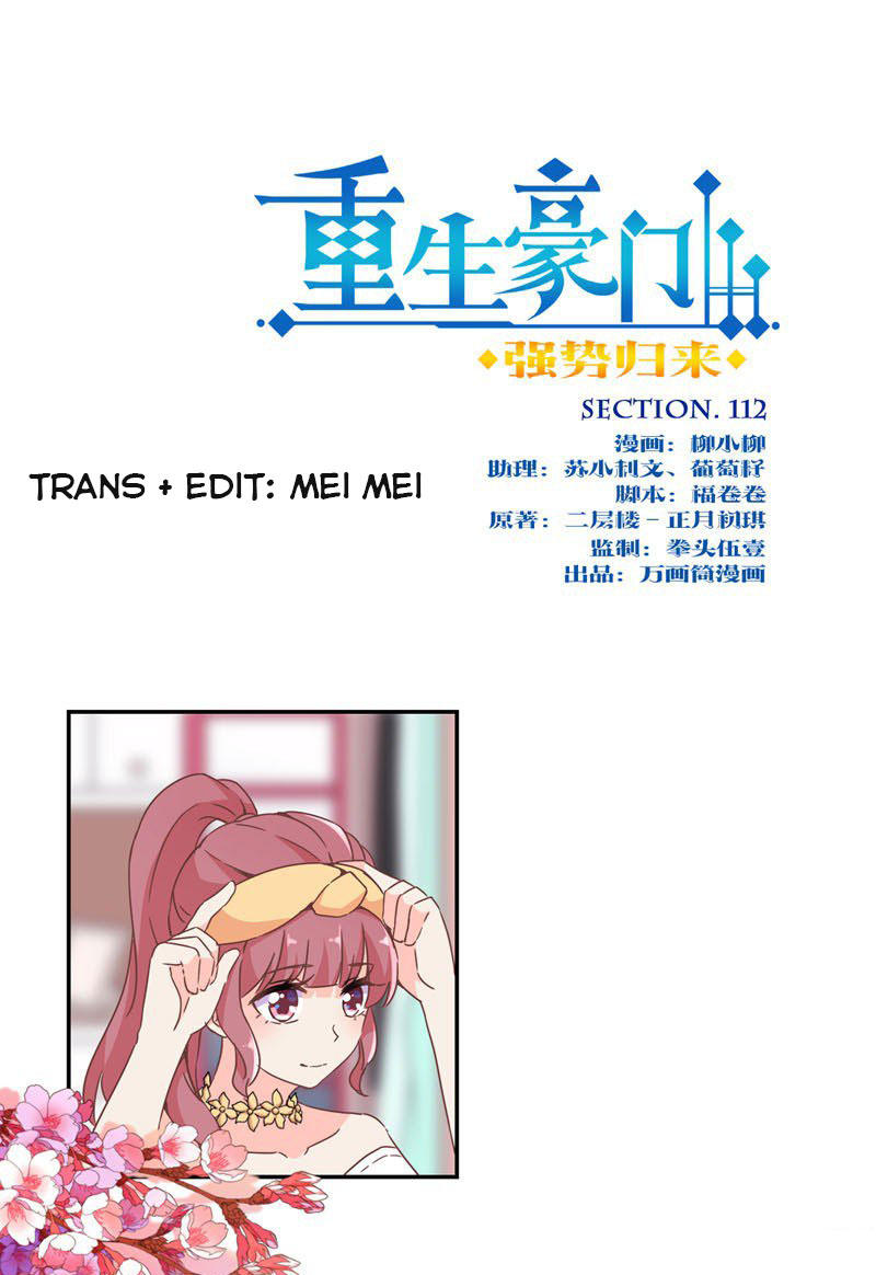 Trọng Sinh Chi Hao Môn Cường Thế Quy Lai Chap 112 - Next Chap 113