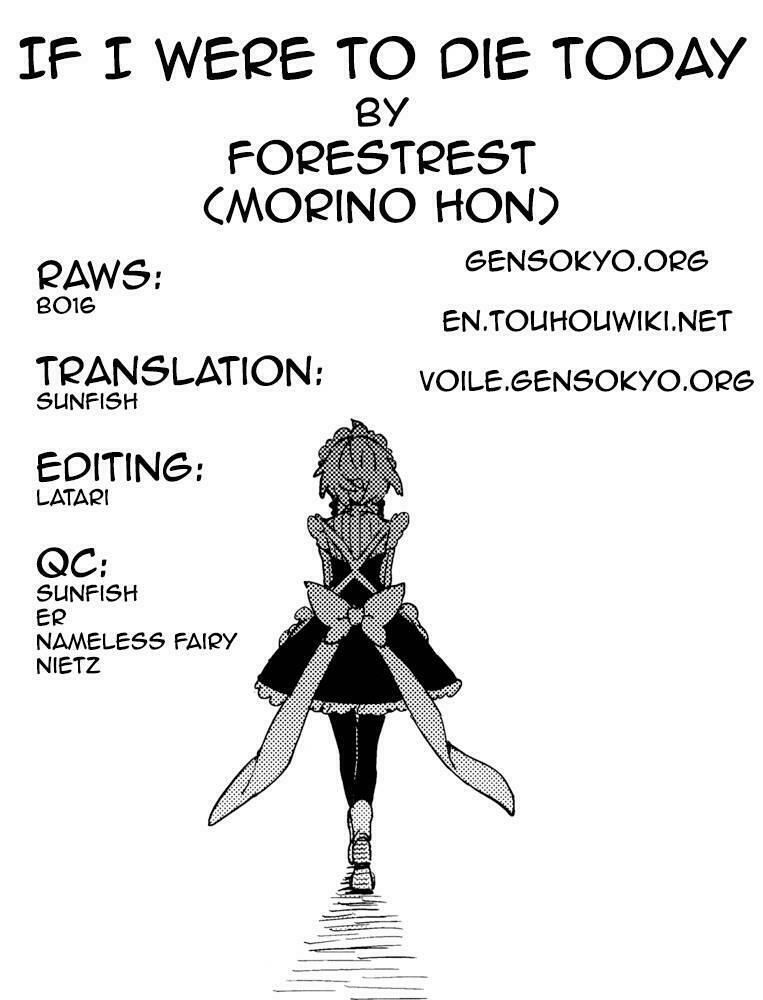 Moshi Kyou Watashi ga Shinda nara Chap 1 - Next Chap 2