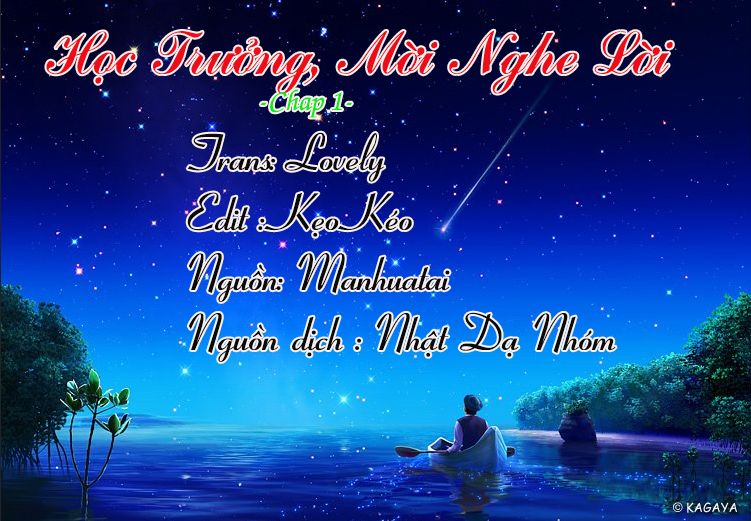 Học Trưởng, Mời Nghe Lời Chap 1 - Next Chap 2