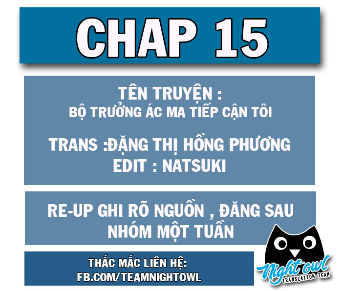 Bộ Trưởng Ác Ma Tiếp Cận Tôi Chap 15 - Next Chap 16