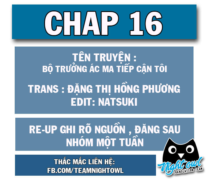 Bộ Trưởng Ác Ma Tiếp Cận Tôi Chap 16 - Next Chap 17