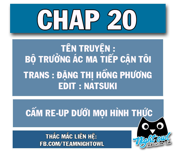 Bộ Trưởng Ác Ma Tiếp Cận Tôi Chap 20 - Next Chap 21