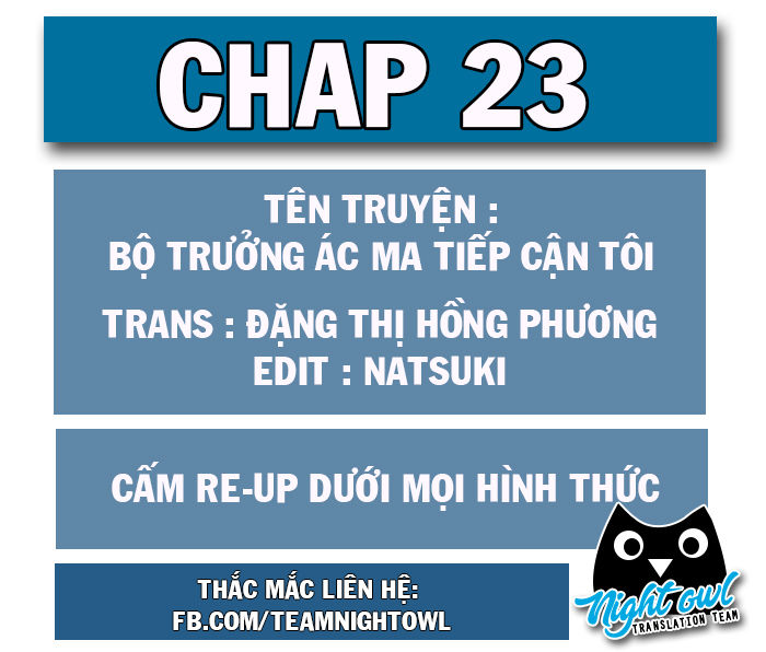 Bộ Trưởng Ác Ma Tiếp Cận Tôi Chap 23 - Next Chap 24