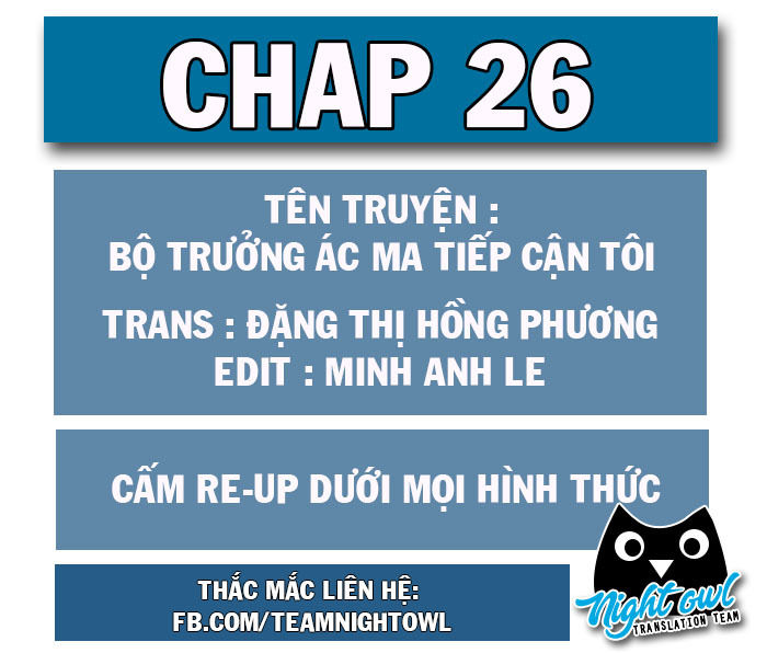 Bộ Trưởng Ác Ma Tiếp Cận Tôi Chap 26 - Next Chap 27