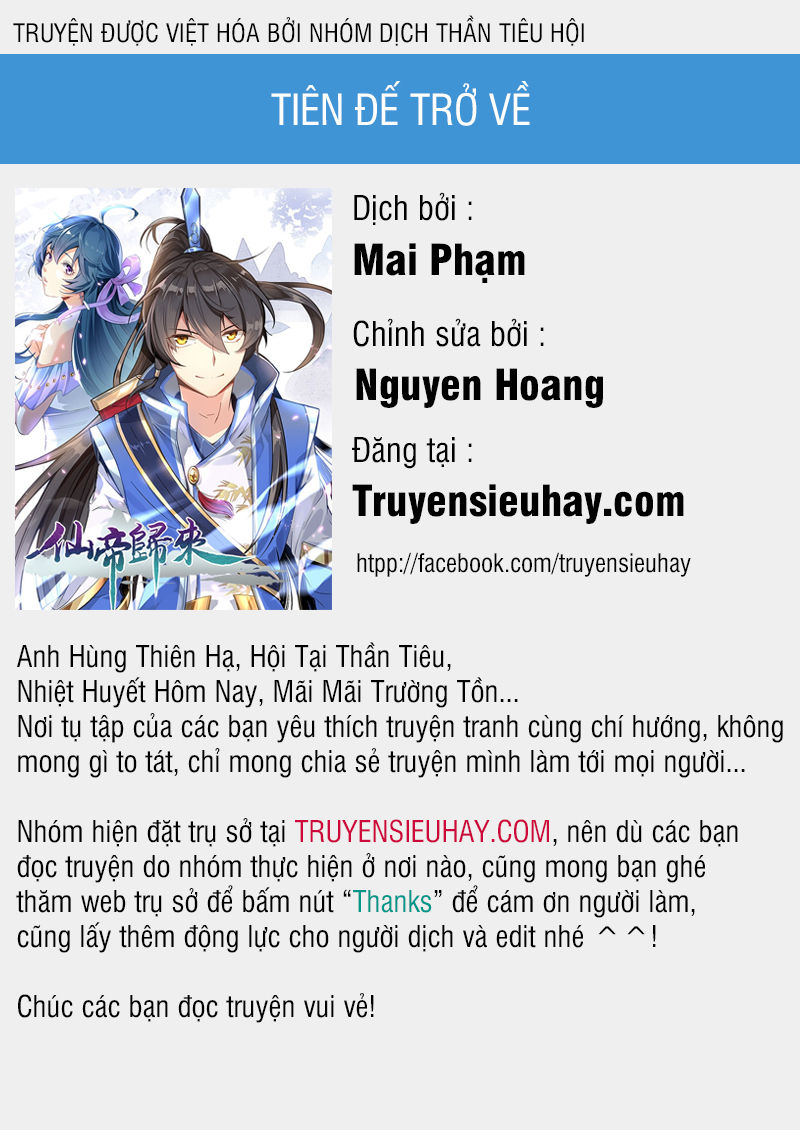 Tiên Đế Trở Về Chap 24 - Next Chap 25