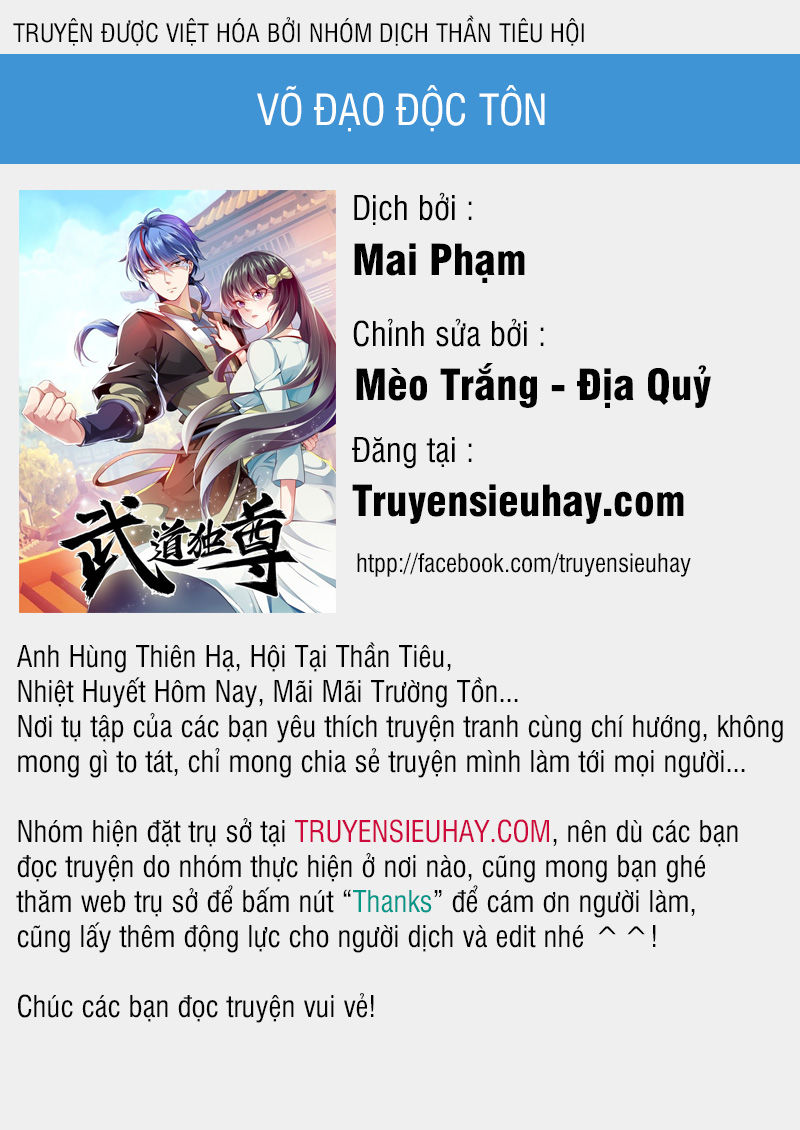 Võ Đạo Độc Tôn Chap 74 - Next Chap 75