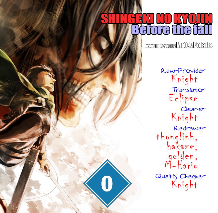 Attack On Titans - Before The Fall Chap 0 - Next Chap 1