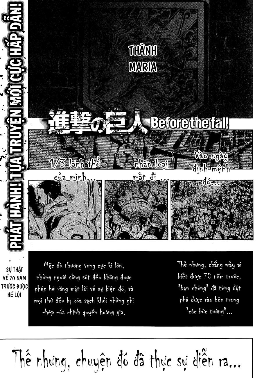 Attack On Titans - Before The Fall Chap 0 - Next Chap 1