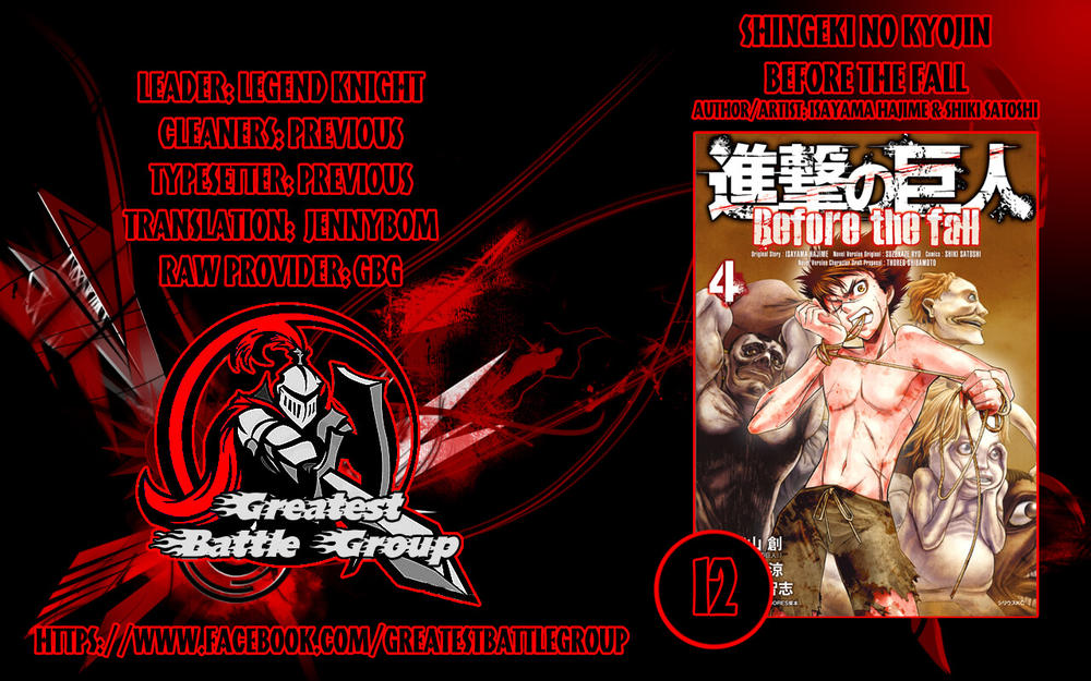 Attack On Titans - Before The Fall Chap 12 - Next Chap 13
