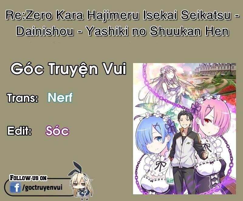 Re:zero Kara Hajimeru Isekai Seikatsu – Daisshou – Outo No Ichinichi Hen - Trang 1