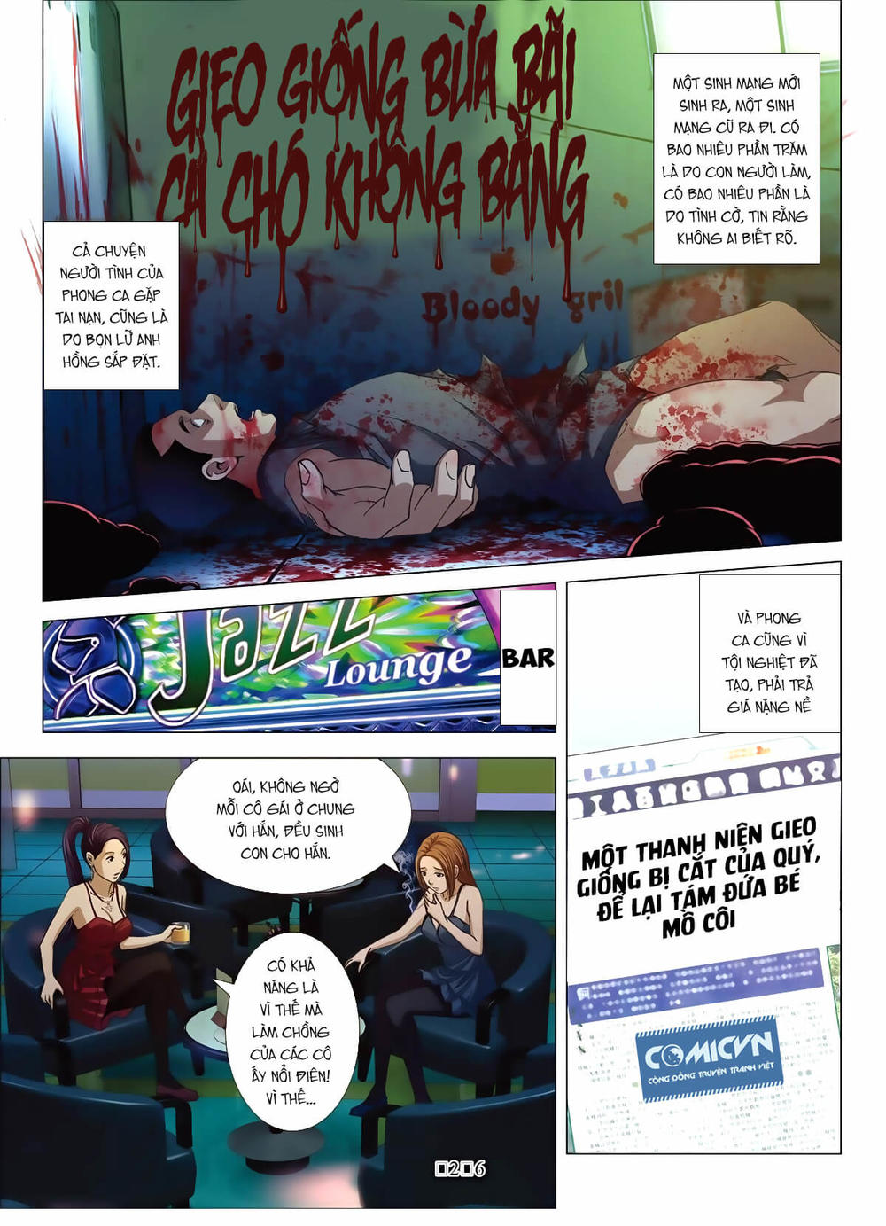 bloody girl Chapter 9 - Trang 2