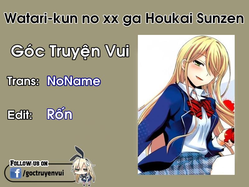 Watari-Kun No Xx Ga Houkai Sunzen - Trang 1