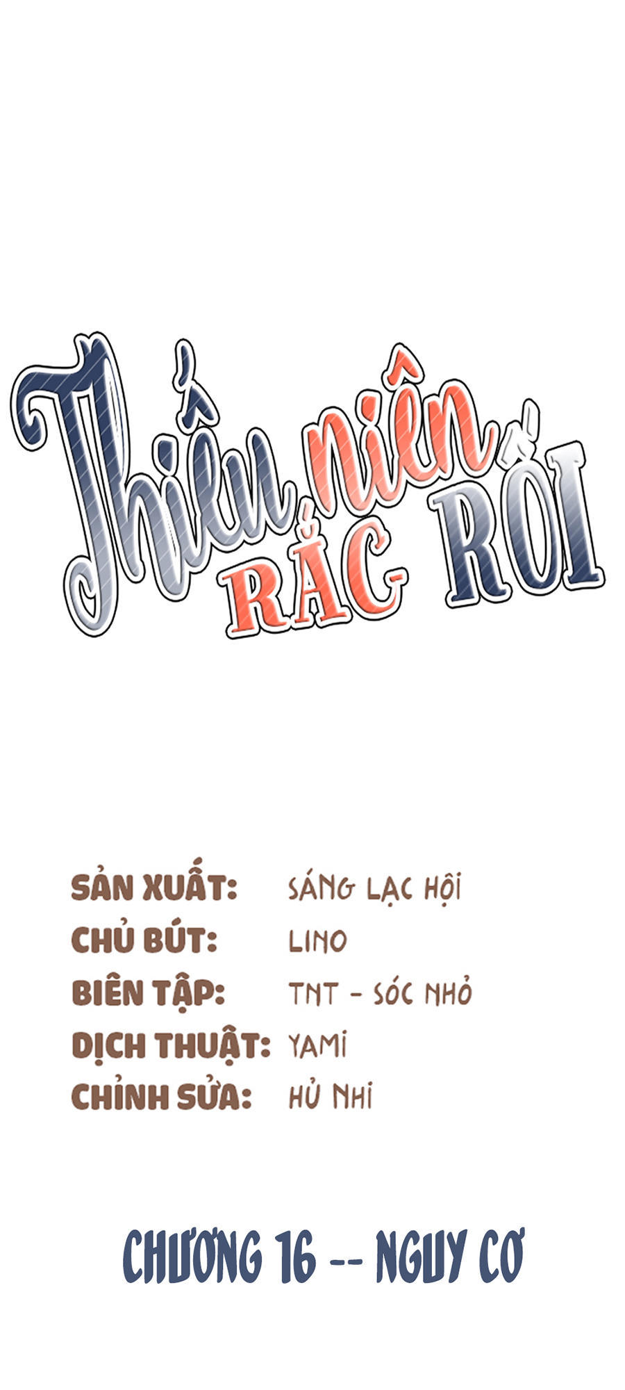 Thiếu Niên Rắc Rối - Trang 1