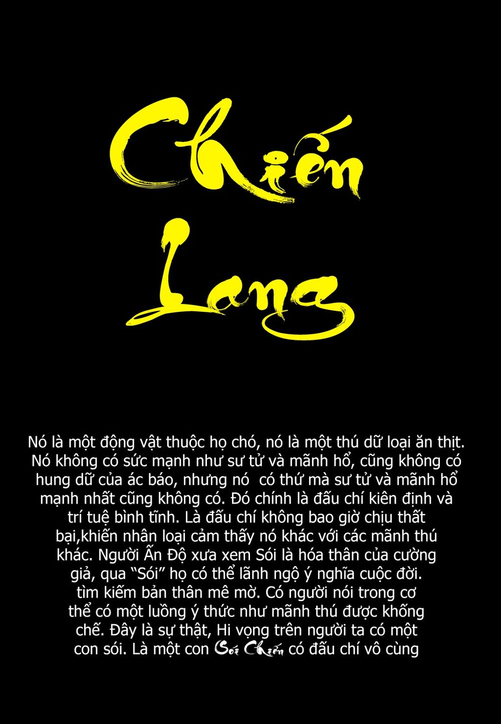 Mạt Nhật Chiến Lang - Trang 1