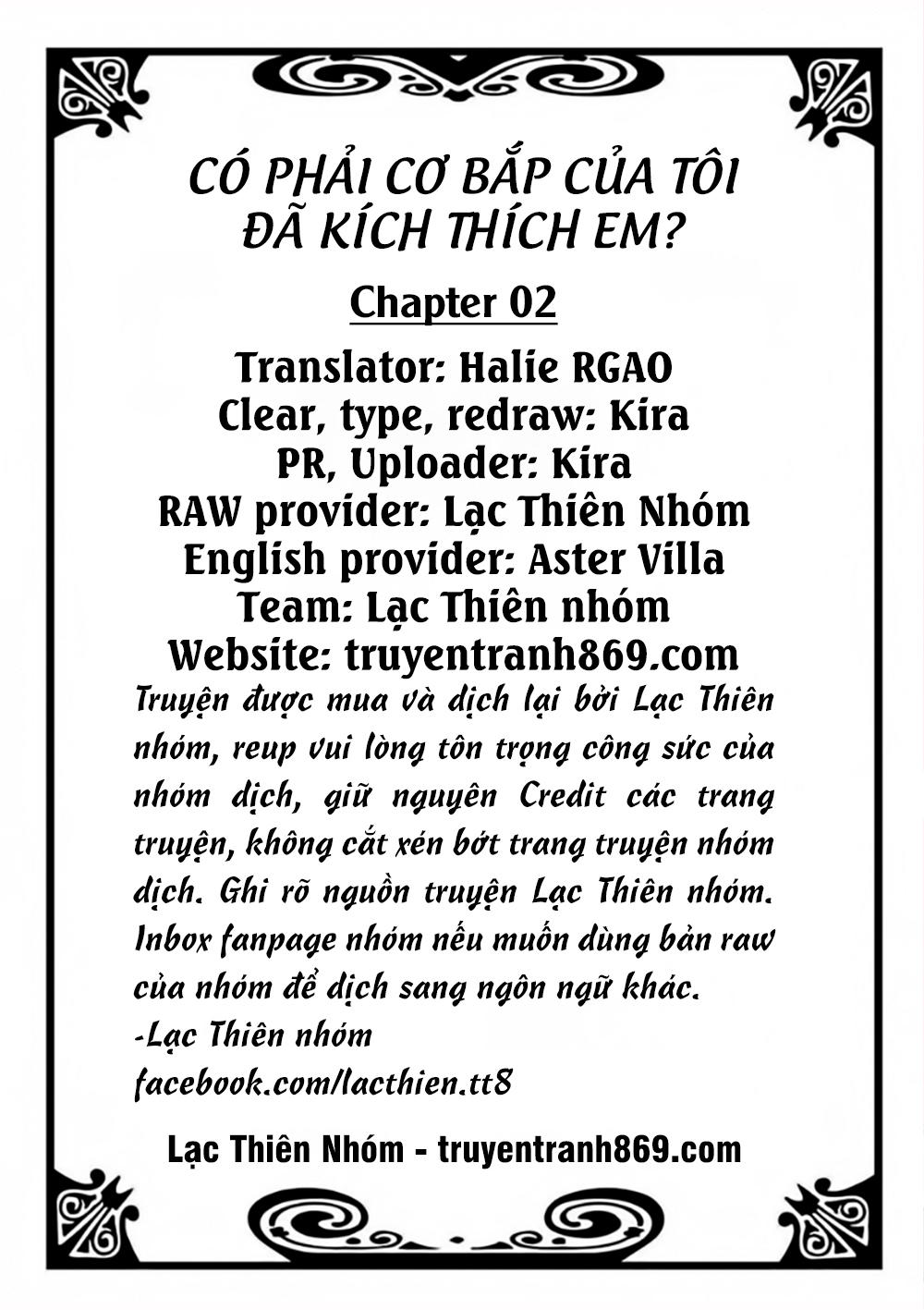 Có Phải Cơ Bắp Của Tôi Đã Kích Thích Em? - Trang 2