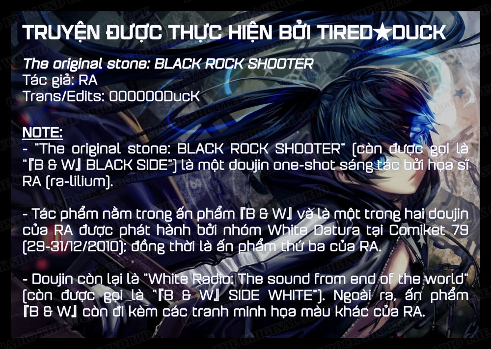 The Original Stone: Black Rock Shooter - Trang 1