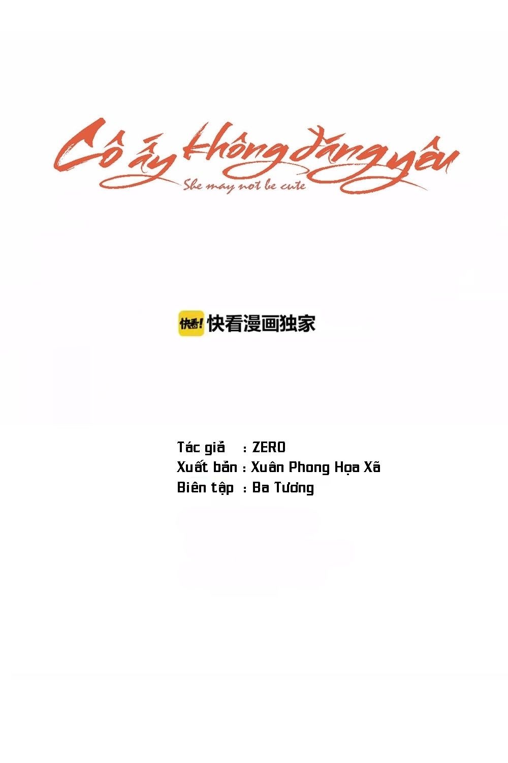 Cô Ấy Không Đáng Yêu - Trang 1